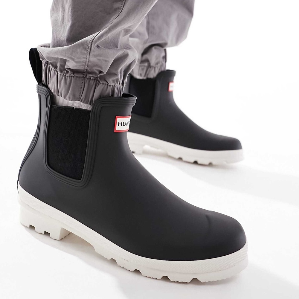 Hunter 100% Waterproof Original Chelsea Boots w/Side Elastic Gussets  sz US13 - Picture 2 of 14